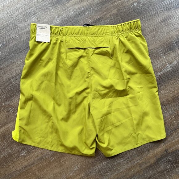 Nike Shorts Large Mens Challenger Dri Fit 7" Moss Green Brief Lined $40 - Picture 6 of 12
